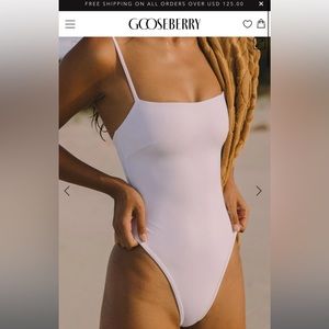 Gooseberry White One Piece Tank - Size Small